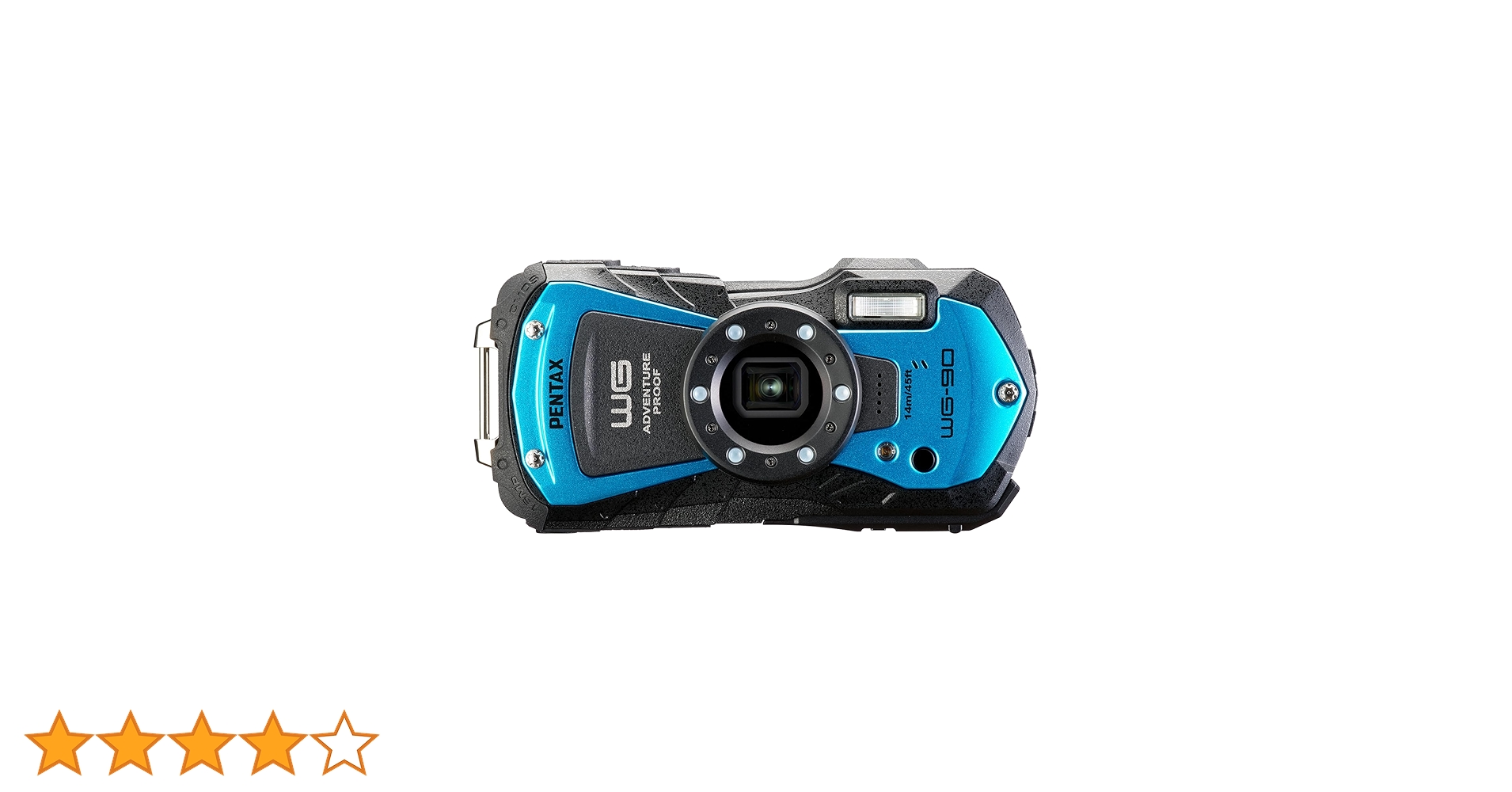 Amazon | PENTAX WG-90 ブルー 本格防水デジタルカメラ 14m防水 (連続2